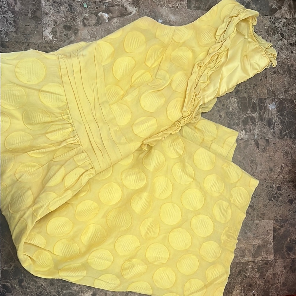 Yellow Ruffled Women's Top